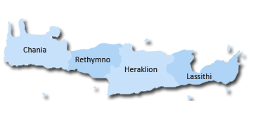 MAP OF CRETE
